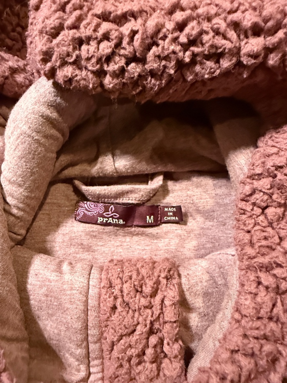 Prana Sherpa Half-Zip Hoodie in Dusty Rose - Picture 2 of 6